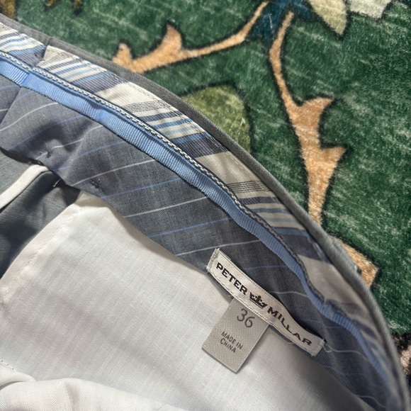 Peter Millar Wool Dress Pants 5 Pocket Trousers Gray Straight Fit 36x36 $195 NWT - Picture 7 of 8